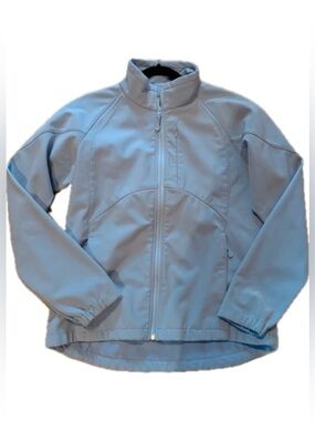 Black Diamond Light Blue Zip Front Jacket with Pockets – Women’s Large